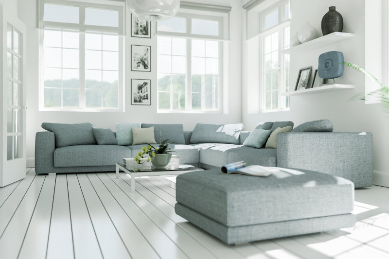 Clean, bright living room supported by NDIS cleaning services in Adelaide