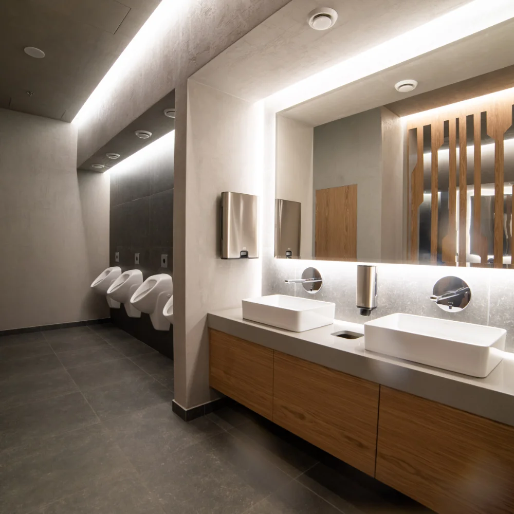 Commercial Cleaning restroom