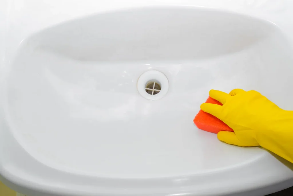 Commercial Cleaning domestic bathroom basin cleaning adelaide